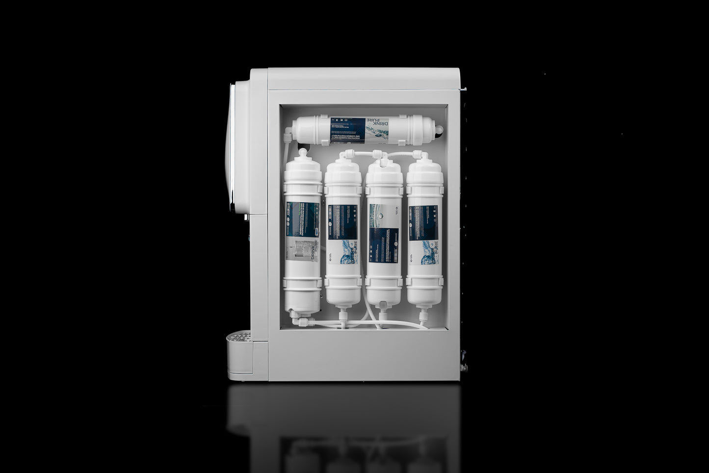 Aquzone Blue Mountain stolni dispenzer za vodu s tehnologijom pročišćavanja vode putem reverzne osmoze, izmijenjivi filteri.